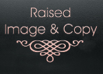 Raised Copy Etched Plaque