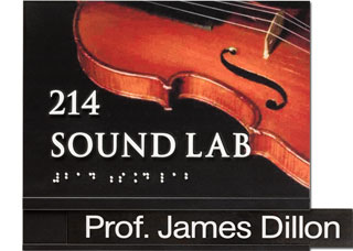 Sound Lab w/Removable Name Plate