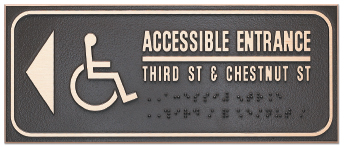 Custom ADA Plaque